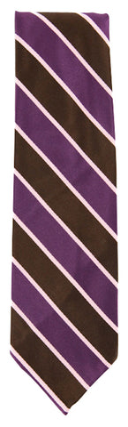Finamore Napoli Purple Silk Tie