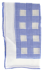 New $200 Luigi Borrelli Blue Long Scarf