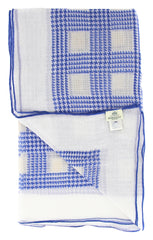 New $200 Luigi Borrelli Blue Long Scarf