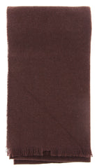 New $450 Luigi Borrelli Brown Long Scarf