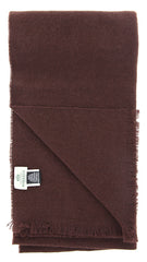 New $450 Luigi Borrelli Brown Long Scarf