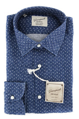 Giampaolo Blue Foulard Shirt - Extra Slim - 15.75/40 - (618TS171442SE)