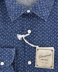 Giampaolo Blue Foulard Shirt - Extra Slim - (618TS171442SE) - Parent