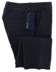 Incotex Midnight Navy Blue Solid Pants - Slim - 42/58 - (JOYC40338825)