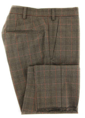 Incotex Brown Bird's Eye Wool Blend Pants - Slim - 34/50 - (894)