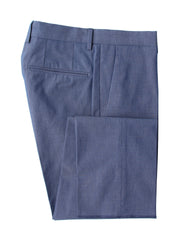 Incotex Blue Solid Cotton Blend Pants - Slim - 38/54 - (INC105224)