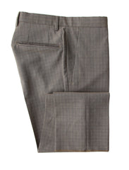 Incotex Light Brown Check Virgin Wool Pants - Slim - 30/46 - (IN1229218)