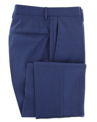 Incotex Blue Striped Wool Pants - Slim - 34/50 - (DB)