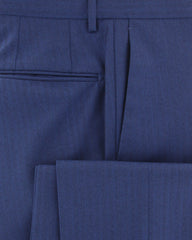 Incotex Blue Striped Wool Pants - Slim - (DB) - Parent