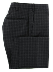 Incotex Charcoal Gray Window Pane Pants - Slim - 36/52 - (IN1120177)