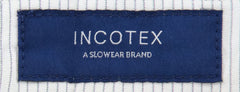 Incotex Navy Blue Solid Pants - Extra Slim - (S0W0305014820) - Parent