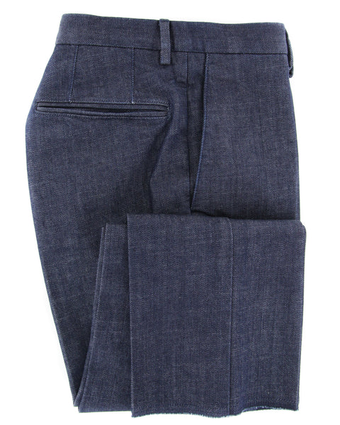 Incotex Dark Blue Melange Denim Pants - Slim - (B5) - Parent