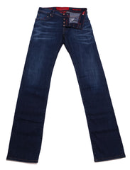 Jacob Cohën Denim Blue Solid Jeans - Slim -  29/45 - (1215)