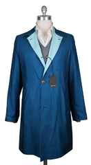 Kiton Blue Reversible Raincoat - 38/48 - (COATX11)