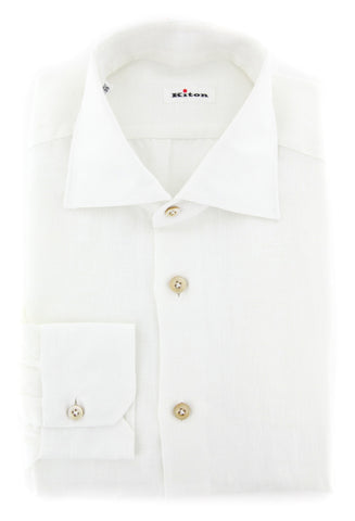 Kiton White Shirt - Slim