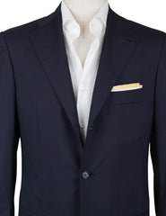 Kiton Dark Blue Wool Solid Sportcoat - (200) - Parent