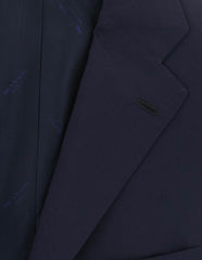 Kiton Dark Blue Wool Solid Sportcoat - (200) - Parent