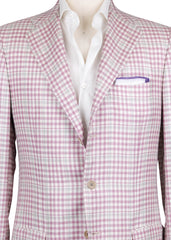 Kiton Lavender Purple Cashmere Blend Plaid Sportcoat - (595) - Parent