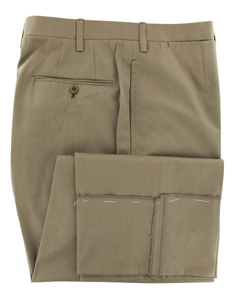 Kiton Beige Solid Pants - Slim - (KT272408L7D) - Parent