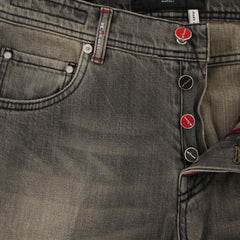 Kiton Gray Solid Jeans - Slim - (UPNJS2I7101) - Parent