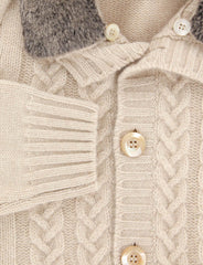 Luigi Borrelli Beige Sweater - Cardigan - Medium/50 - (05MG12200202)