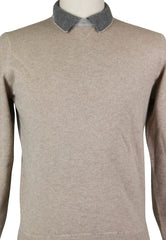 Luigi Borrelli Light Brown Sweater - Size S (US) / 48 (EU) - (12MG13300302)