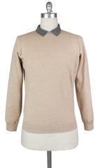 Luigi Borrelli Beige Wool Blend Sweater - Small/48 - (12MG13300305)