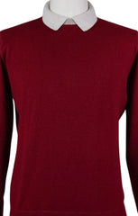 Luigi Borrelli Burgundy Red Sweater - Small/48 - (12MG13300315)