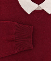 Luigi Borrelli Burgundy Red Sweater - X Large/54 - (12MG13300315)