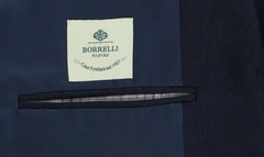 Borrelli Midnight Navy Blue Wool Nail Head Suit - (201803095) - Parent