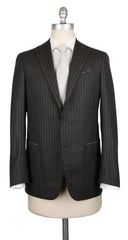 Borrelli Charcoal Gray Wool Striped Suit - 36/46 - (201803083)