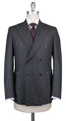 Luigi Borrelli Dark Gray Wool Striped Suit - (LB203330R7) - Parent