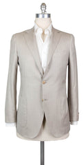 Luigi Borrelli Beige Wool Blend Solid Sportcoat - 40/50 - (B4325975R7)