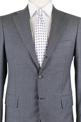 New Luigi Borrelli Gray Wool Solid Suit - 44/54 - (B90125414LIPARI)