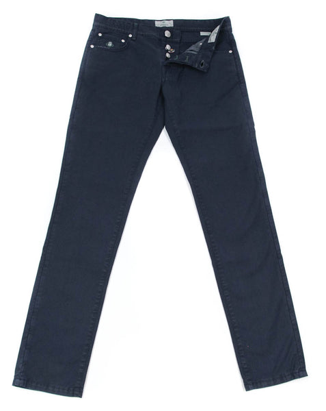 Luigi Borrelli Navy Blue Pants - Super Slim - 35/51 - (CAR4051591)