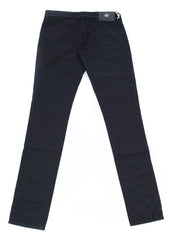 Luigi Borrelli Midnight Navy Blue Solid Pants - 42/58 - (CARSS00711091)