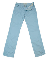 Borrelli Light Blue Solid Pants - Full - 30/46 - (CHIJ03070)