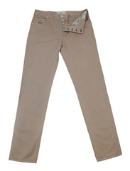 Luigi Borrelli Beige Solid Pants - Slim - (LBJ03360FI) - Parent