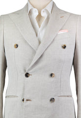 Luigi Borrelli Beige Solid Sportcoat -  40/50 - (DP27121R8)