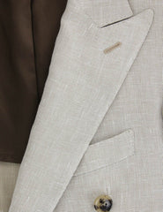 Luigi Borrelli Beige Solid Sportcoat -  40/50 - (DP27121R8)