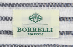 Borrelli White Striped Shirt - Extra Slim - (2018022113) - Parent