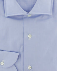 Luigi Borrelli Light Blue Cotton Dress Shirt - Extra Slim - (8J) - Parent