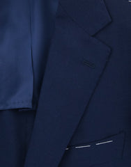 Luigi Borrelli Navy Blue Wool Solid Sportcoat - (GUSB209371) - Parent