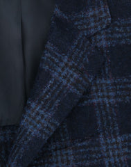 Luigi Borrelli Dark Blue Alpaca Plaid Sportcoat - (GU3B212370) - Parent