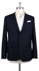 Luigi Borrelli Midnight Navy Blue Sportcoat - 50/60 - (LBSPT130371)