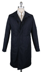 Luigi Borrelli Midnight Navy Solid Raincoat - 36/46 - (LB814176)