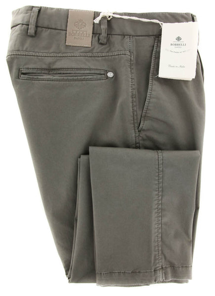 Luigi Borrelli Brown Solid Pants - Super Slim - 31/47 - (PET2221-0552)