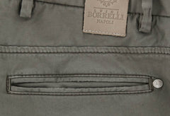 Luigi Borrelli Brown Solid Pants - Super Slim - 31/47 - (PET2221-0552)