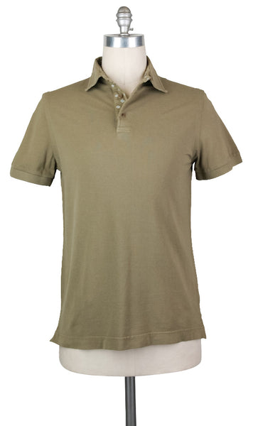 Luigi Borrelli Brown Piqu? Polo - Size M (US) / 50 (EU) - (PL101TC50)