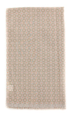 New $400 Luigi Borrelli Light Brown Foulard Long Scarf - 76" x 26" - (SCRVX56)